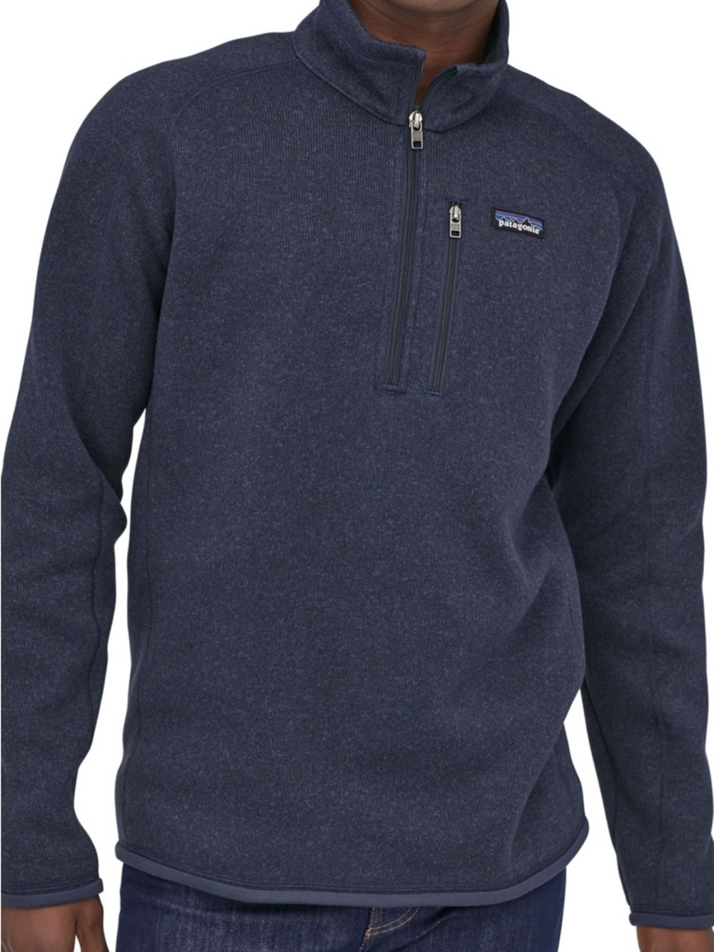 Patagonia Men's Quarter-Zip Fleece Pullover - Dark Blue